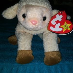Ewey the lamb. TY Original Beanie babies.